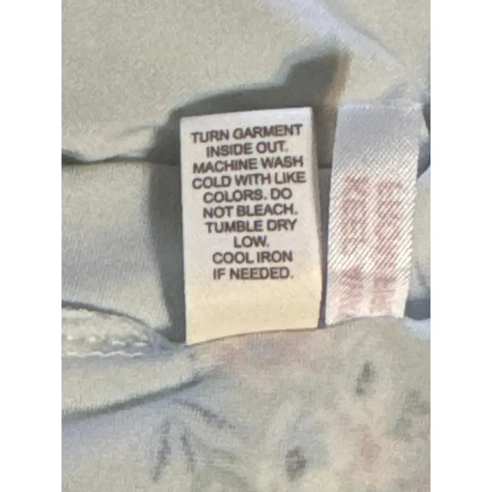 Laura Ashley Nightgown Floral Cotton Sleep Dress Short Sleeve Size Small